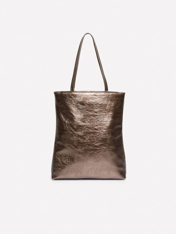 Shopper λαμιναρισμένη - τσάντες tote bags γυναικείες | Sisley