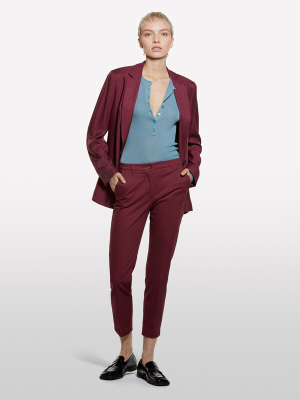 Μπλούζα σεραφίνο blue powder - μπλούζες με λαιμόκοψη γυναικείες | Sisley