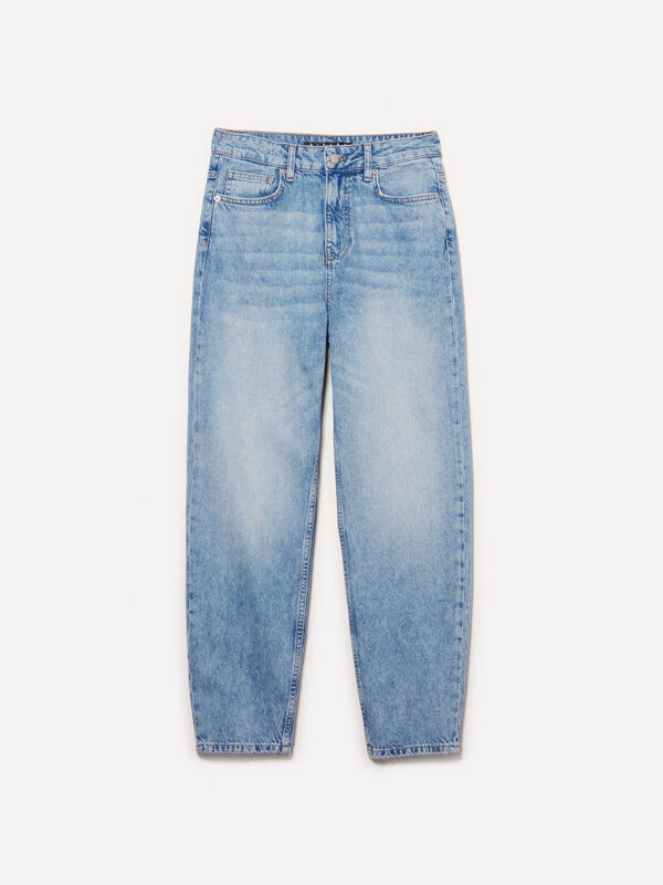 Τζιν Style 68 mom fit σε ανοιχτή απόχρωση - τζιν mom fit και boyfriend γυναικεία | Sisley