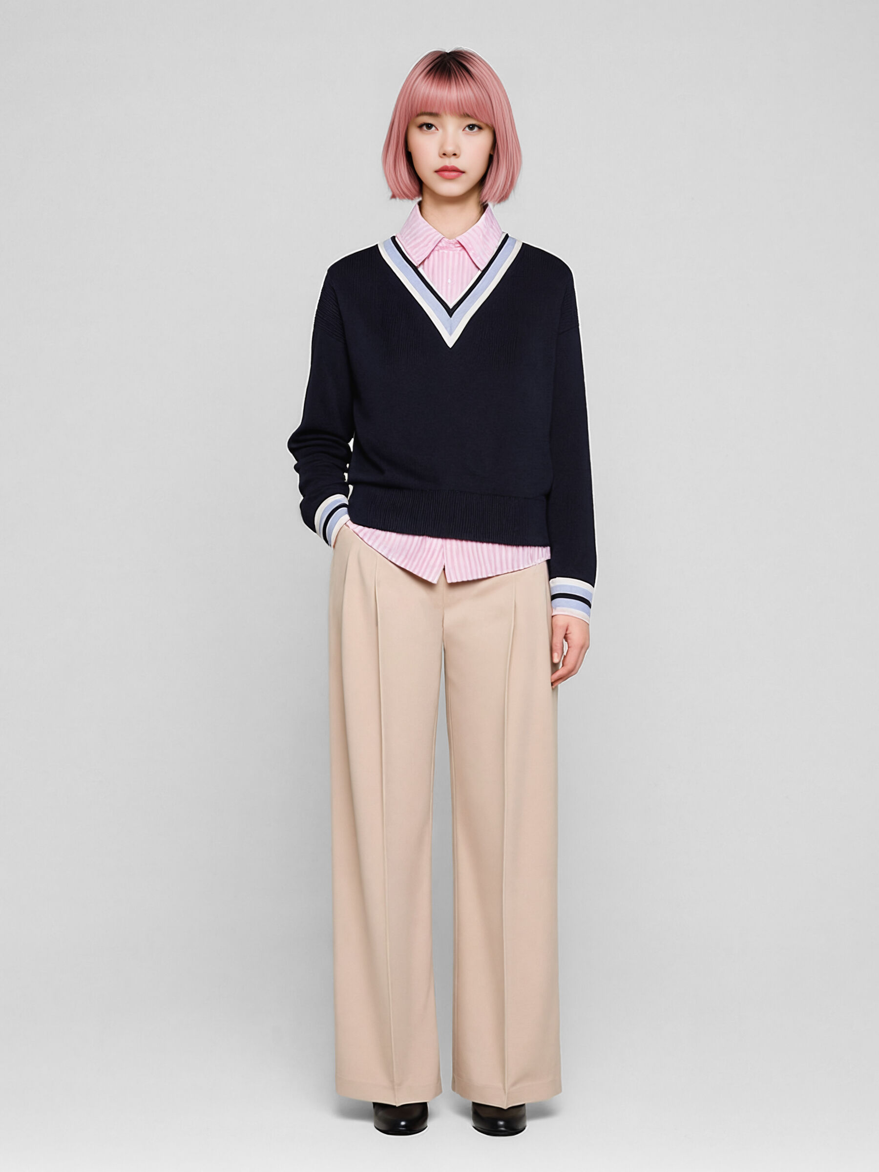 V NECK SWEATER L/S Γυναικεία image number null