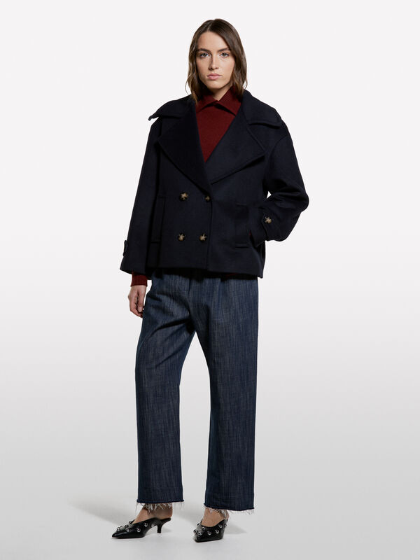 Peacoat over fit - παλτό γυναικεία | Sisley
