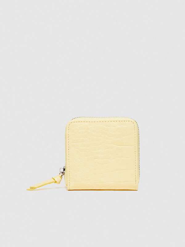Πορτοφόλι μεσαίο με τύπωμα καρύδα - πορτοφόλια γυναικεία | Sisley