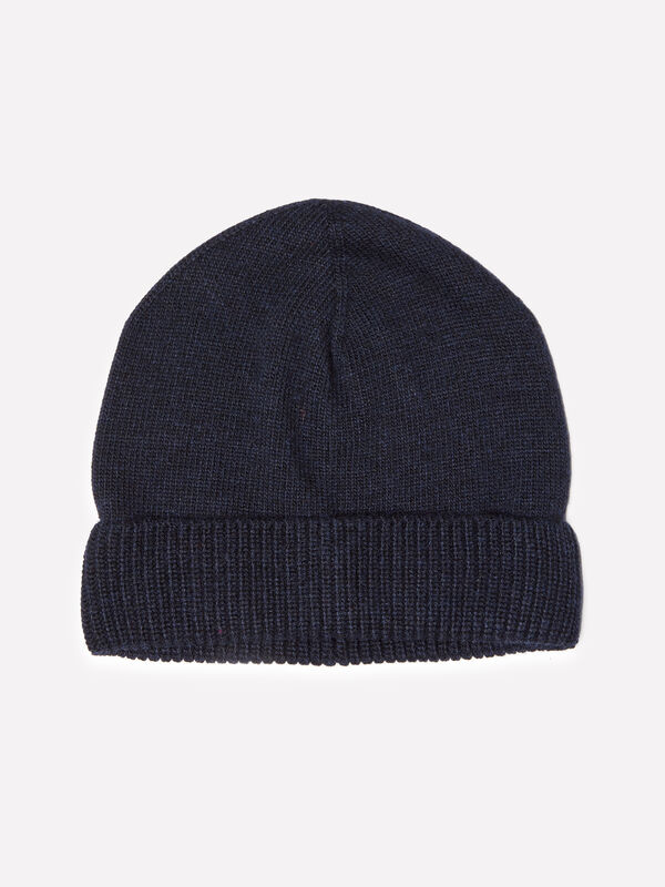 Σκούφος μπλε σκούρο από ανάμεικτο κασμίρ - καπέλα γυναικεία | Sisley