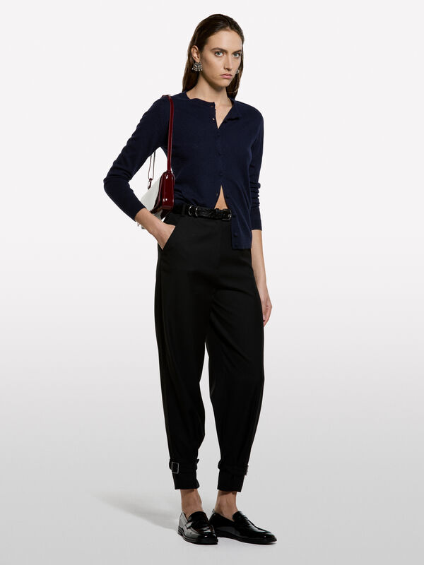 Ζακέτα μπλε σκούρο regular fit - ζακέτες γυναικείες | Sisley