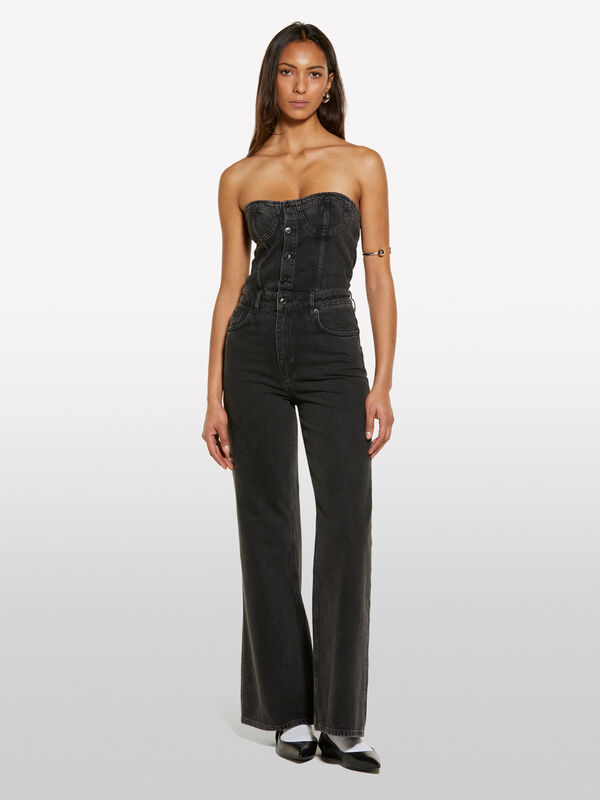 &Phi;ό&rho;&mu;&alpha; bustier &tau;&zeta;&iota;&nu; &mu;&alpha;ύ&rho;&eta; - &phi;ό&rho;&mu;&epsilon;&sigmaf; jumpsuits &gamma;&upsilon;&nu;&alpha;&iota;&kappa;&epsilon;ί&alpha; | Sisley