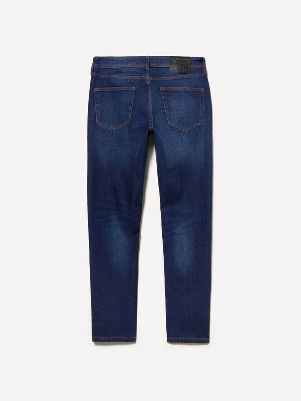 Τζιν Style 74 slim fit μπλε - τζιν slim fit ανδρικά | Sisley