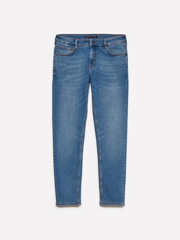Τζιν Style 73 skinny fit ανοιχτό γαλάζιο - τζιν skinny fit ανδρικά | Sisley