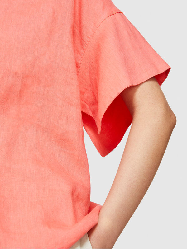 Μπλούζα από 100% λινό - μπλούζες γυναικείες | Sisley