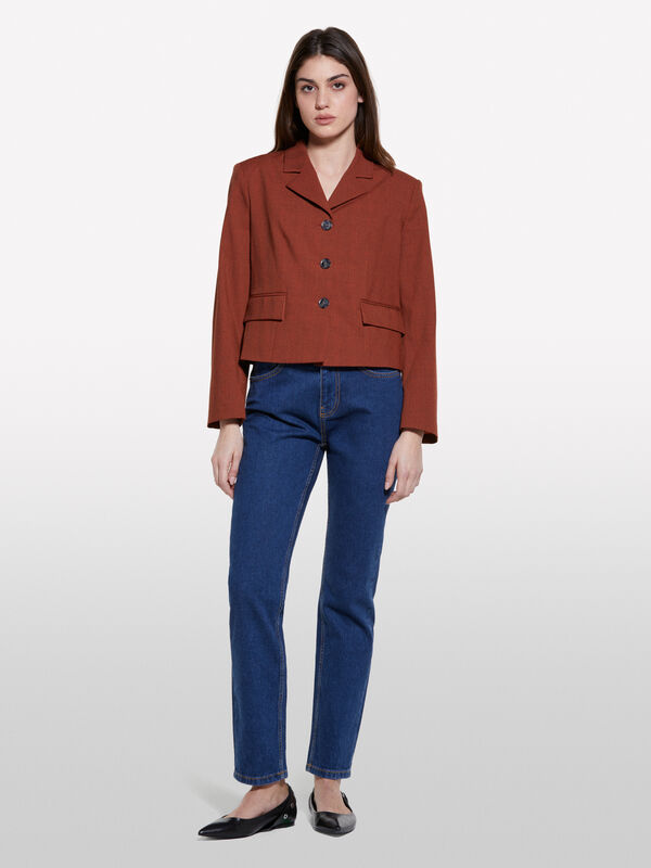Τζιν Style 70 slim fit μπλε - τζιν slim fit γυναικεία | Sisley