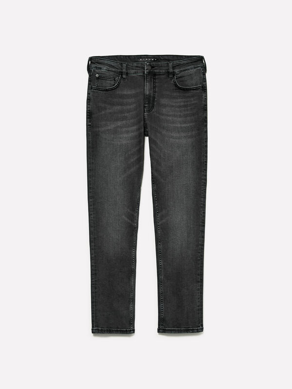 Τζιν Style 73 skinny fit μαύρο - τζιν skinny fit ανδρικά | Sisley