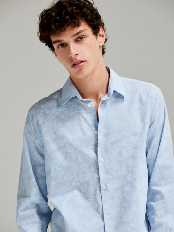 Πουκάμισο με τύπωμα - πουκάμισα regular ανδρικά | Sisley