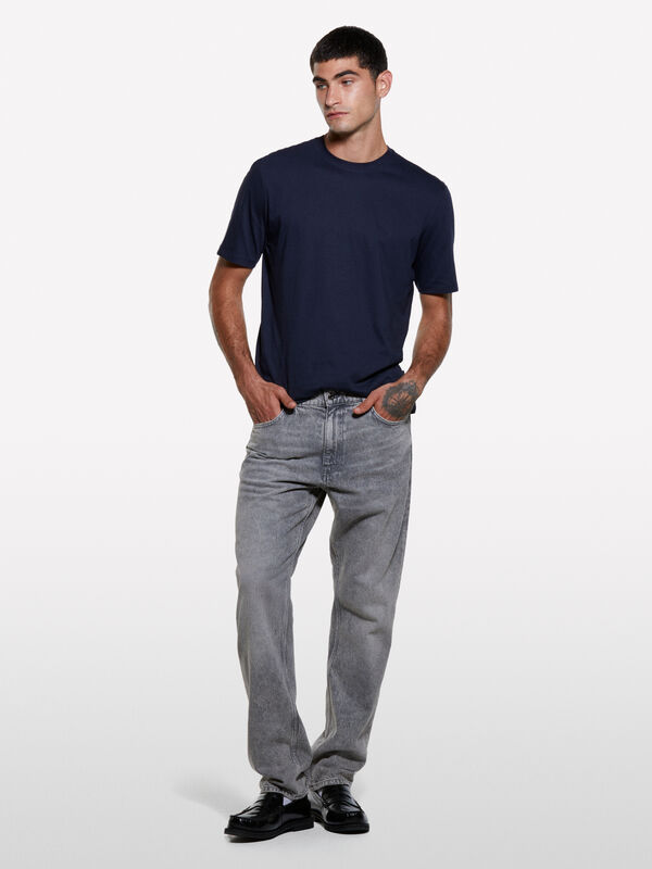 Τζιν Style 75 regular fit γκρι - τζιν regular ανδρικά | Sisley