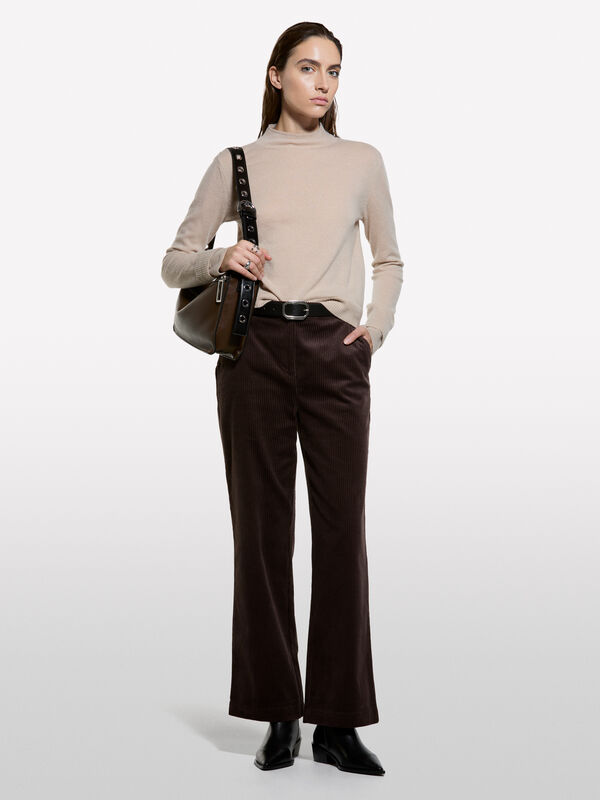 Ζιβάγκο με διπλή ριπ ύφανση - μπλούζες ζιβάγκο γυναικείες | Sisley