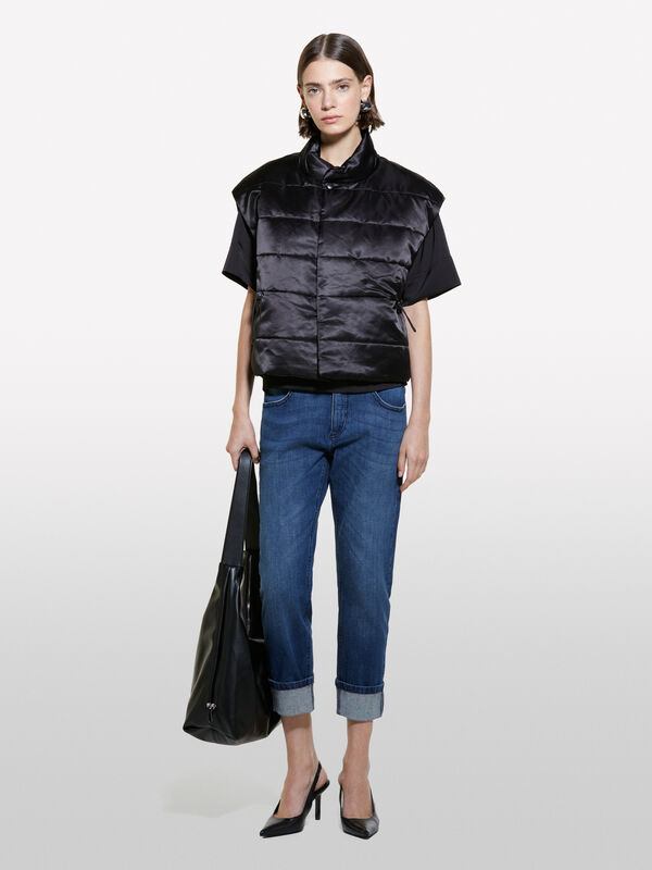 Τζιν Λίμα μπλε slim carrot fit - τζιν carrot fit γυναικεία | Sisley