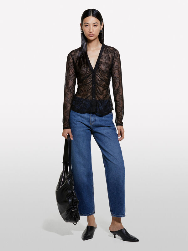 &Tau;&zeta;&iota;&nu; Biarritz &mu;&pi;&lambda;&epsilon; &sigma;&kappa;&omicron;ύ&rho;&omicron; regular fit - &tau;&zeta;&iota;&nu; regular &gamma;&upsilon;&nu;&alpha;&iota;&kappa;&epsilon;ί&alpha; | Sisley