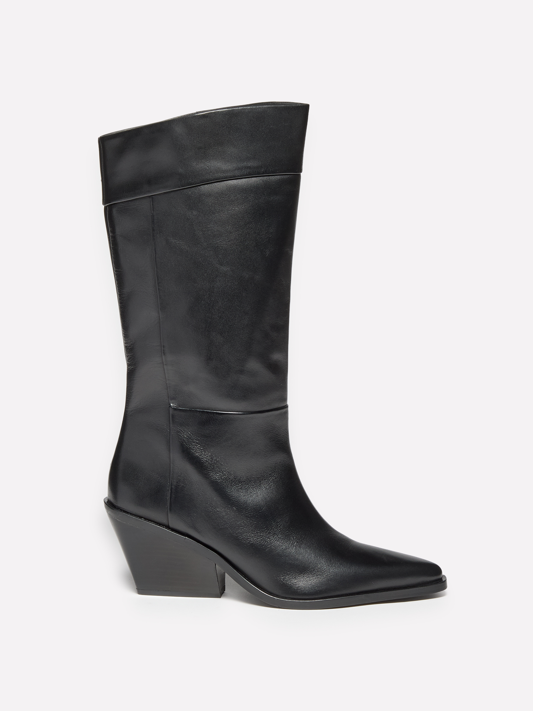 Sisley - Bottes Texanes 100% Cuir, Femme, Noir, Taille: 41