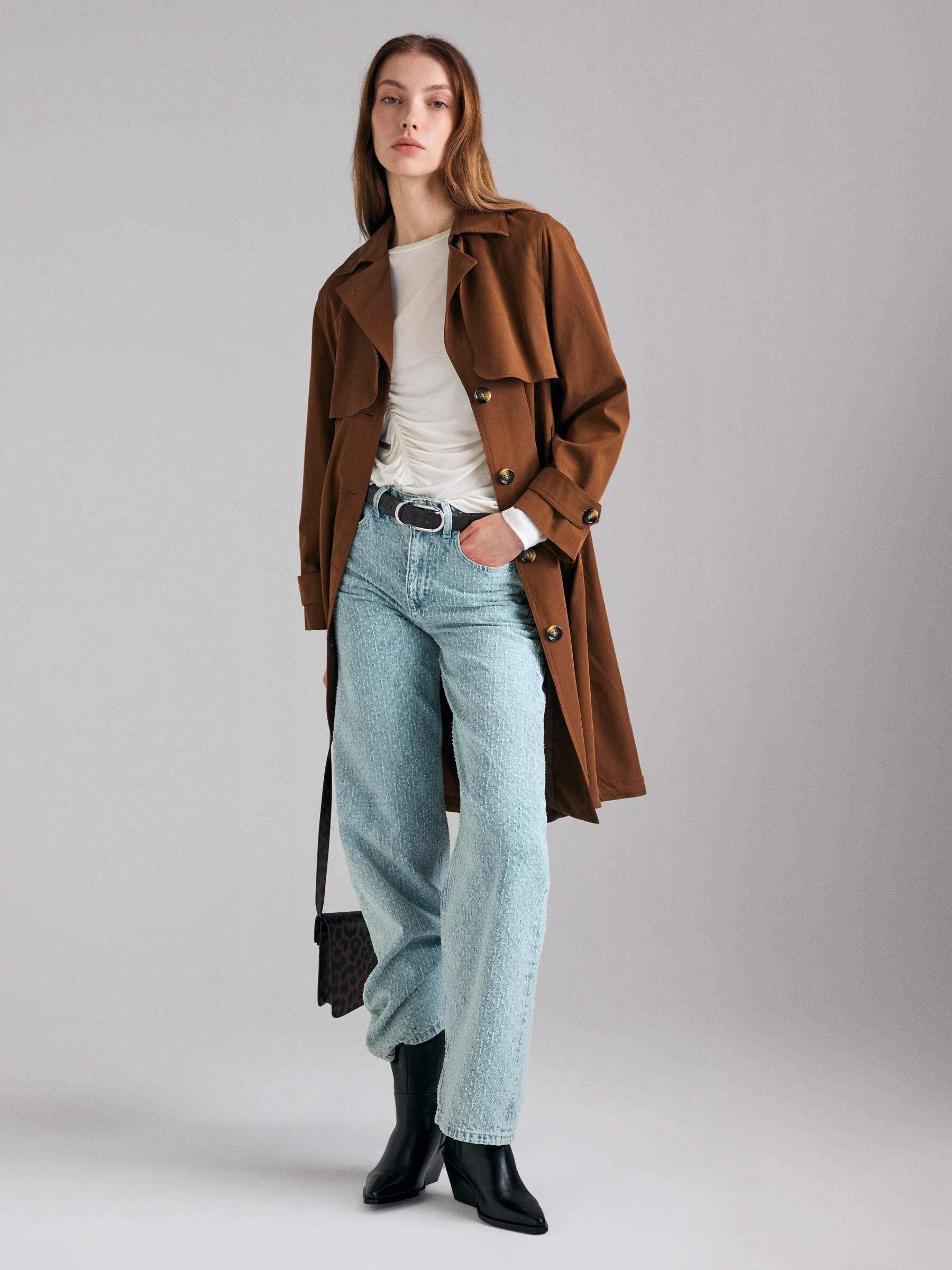 Sisley - Jeans Amples, Femme, Bleu Clair, Taille: 34