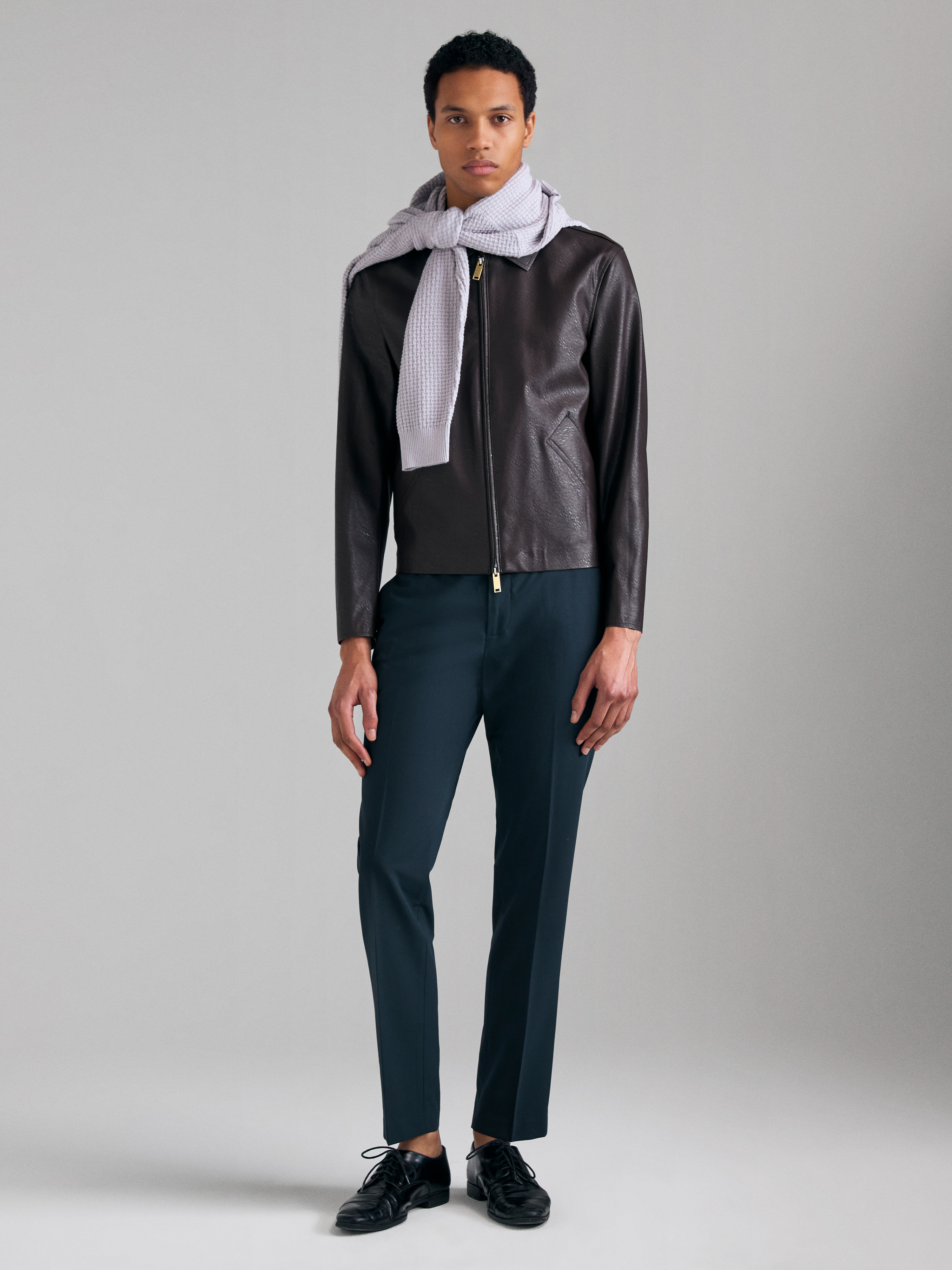 Sisley - Veste En Tissu Enduit, Homme, Marron Foncé, Taille: XL