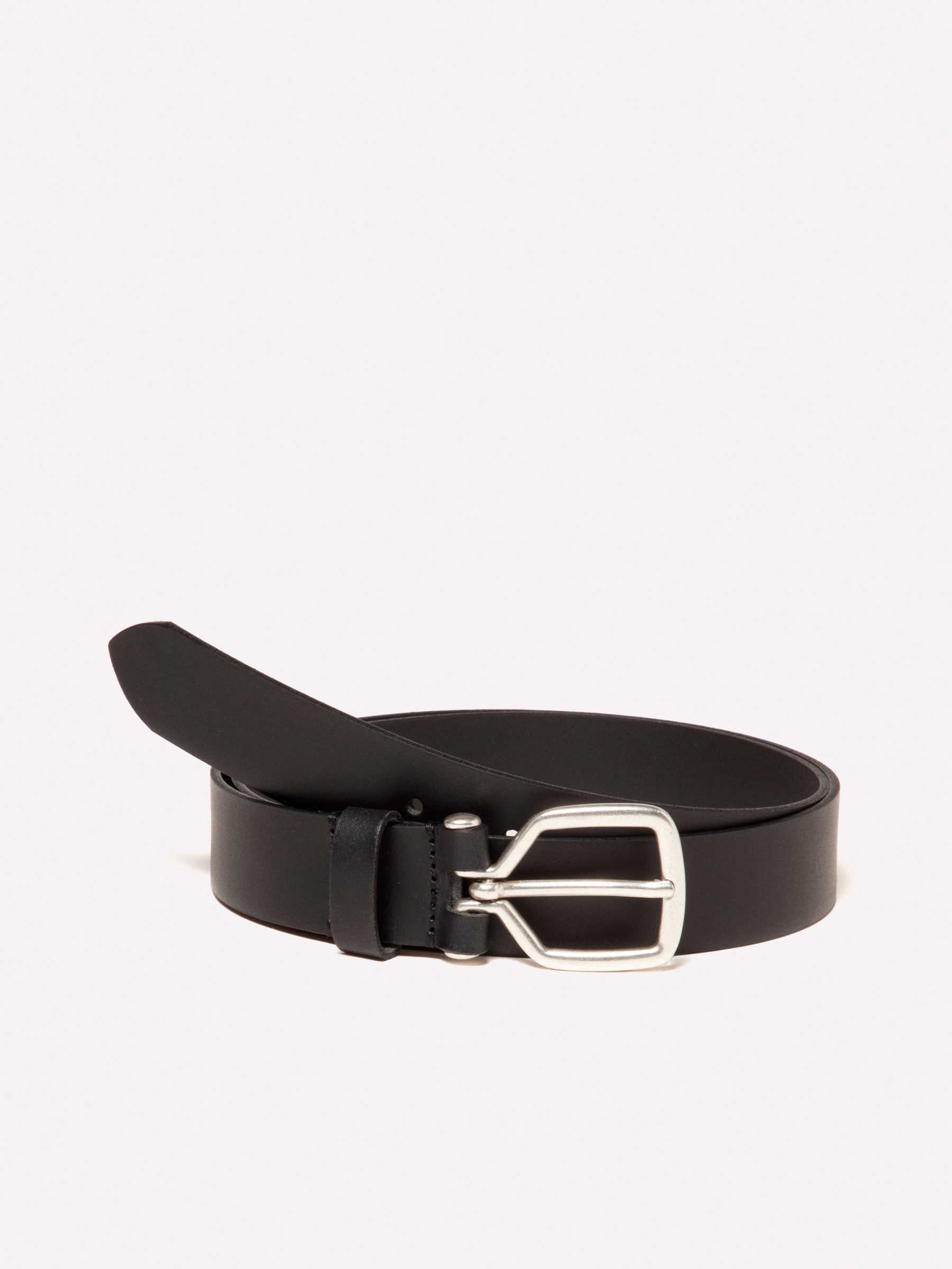 Sisley - Schwarzer Gürtel Aus 100% Leder, Mann, Schwarz, Größe: M